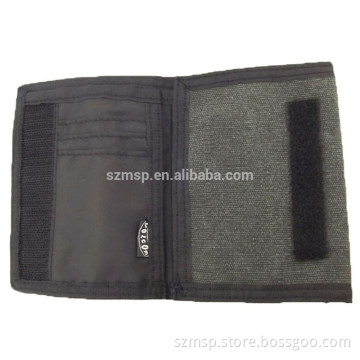 Casual washed canvas wallet for man